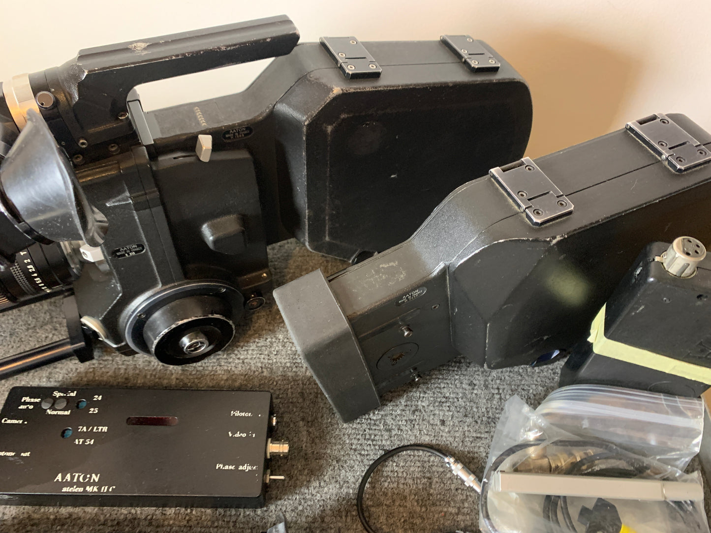 Aaton LTR32 16mm movie camera with Zeiss 10-100 T2 lens