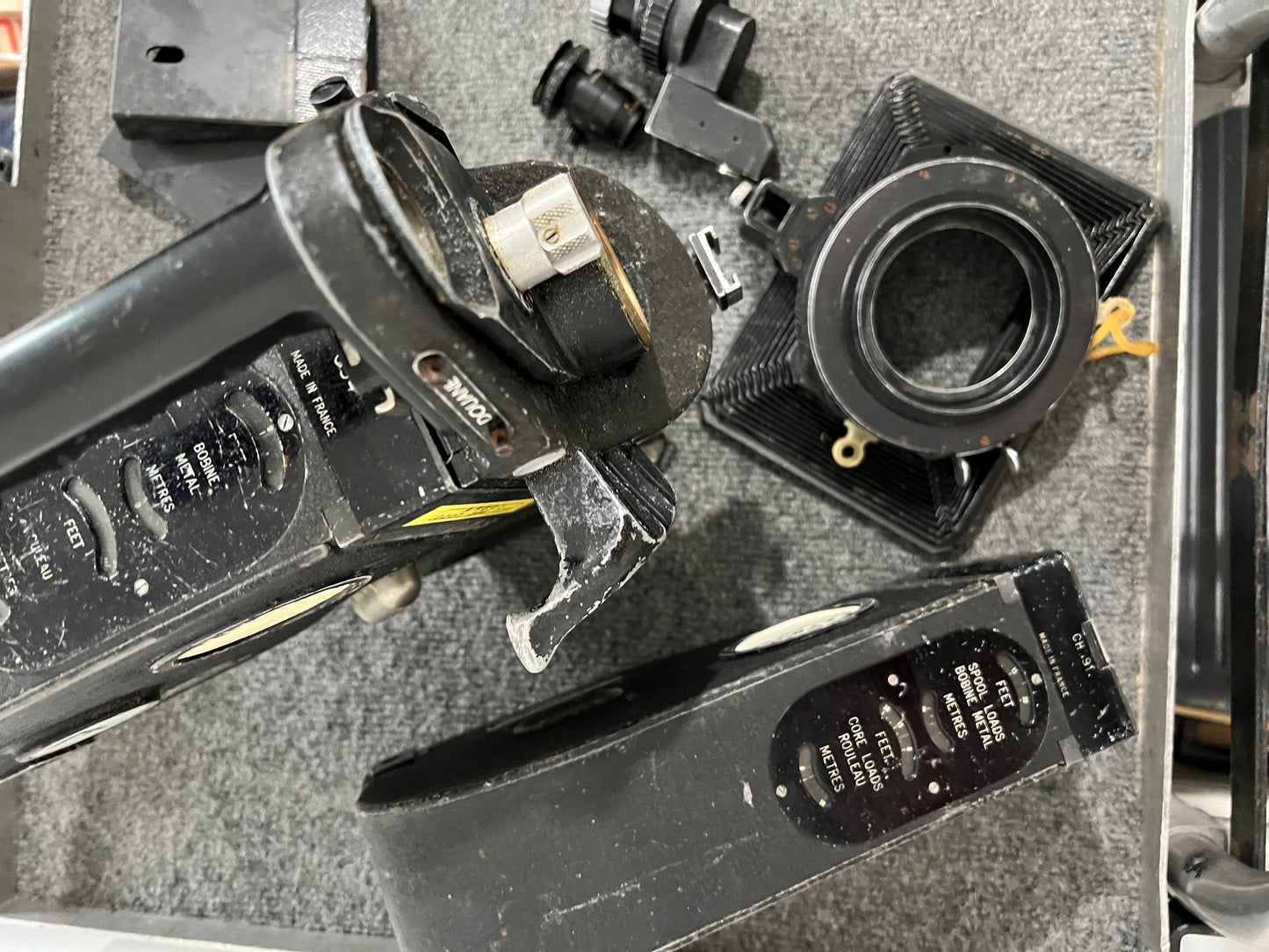 Elcair NPR 16mm movie camera crystal sync with 2x 400ft magazines